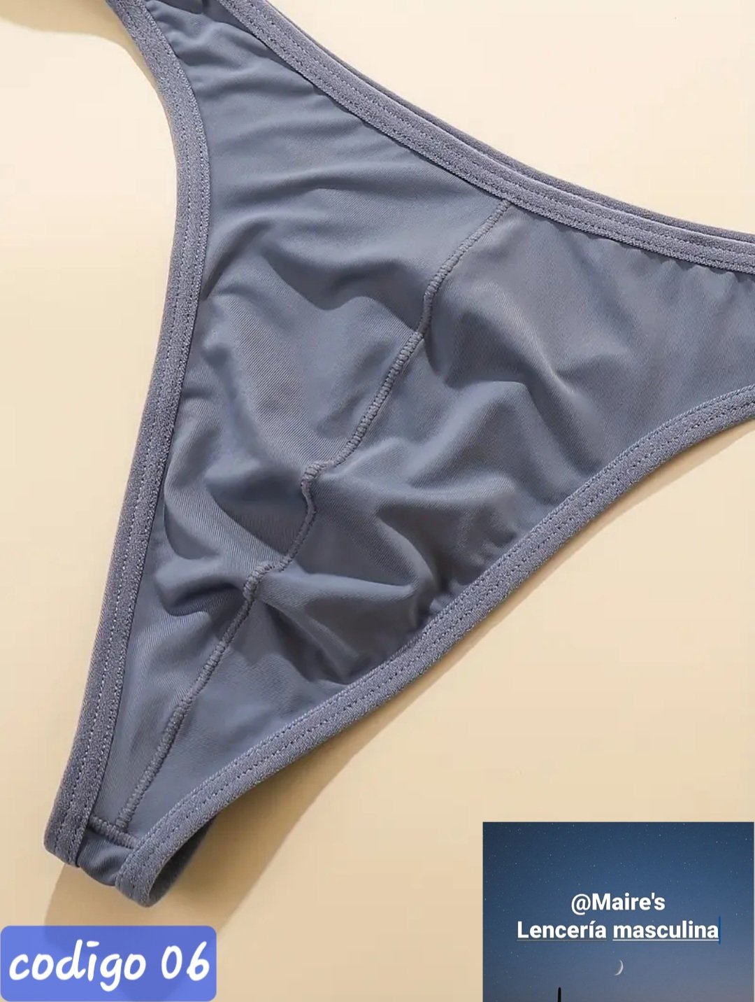 tanga gris lisa