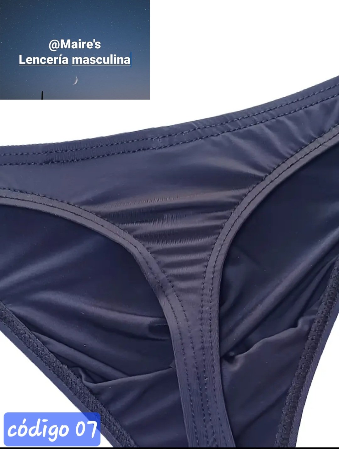 tanga black, red line - Imagen 3