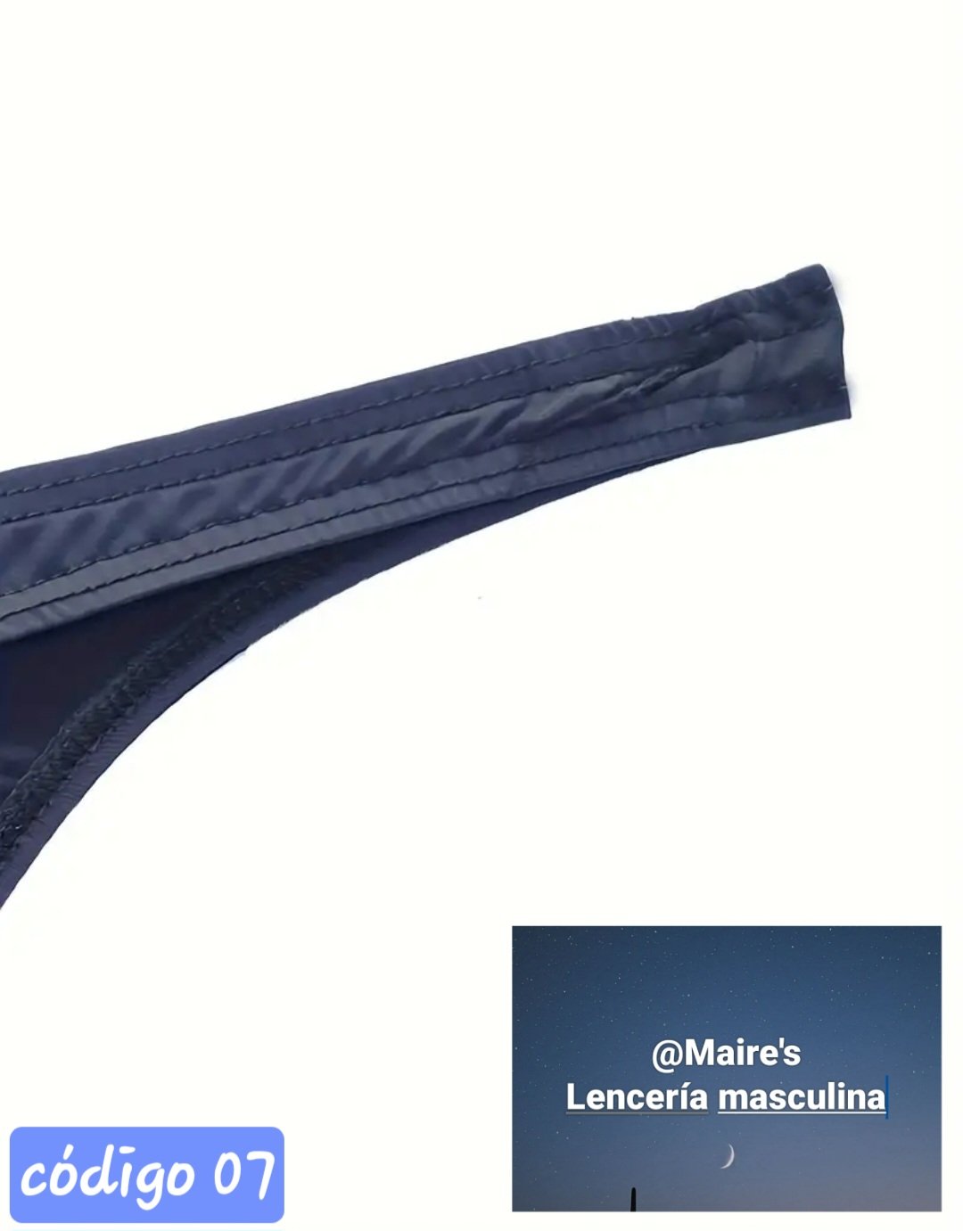 tanga black, red line - Imagen 4