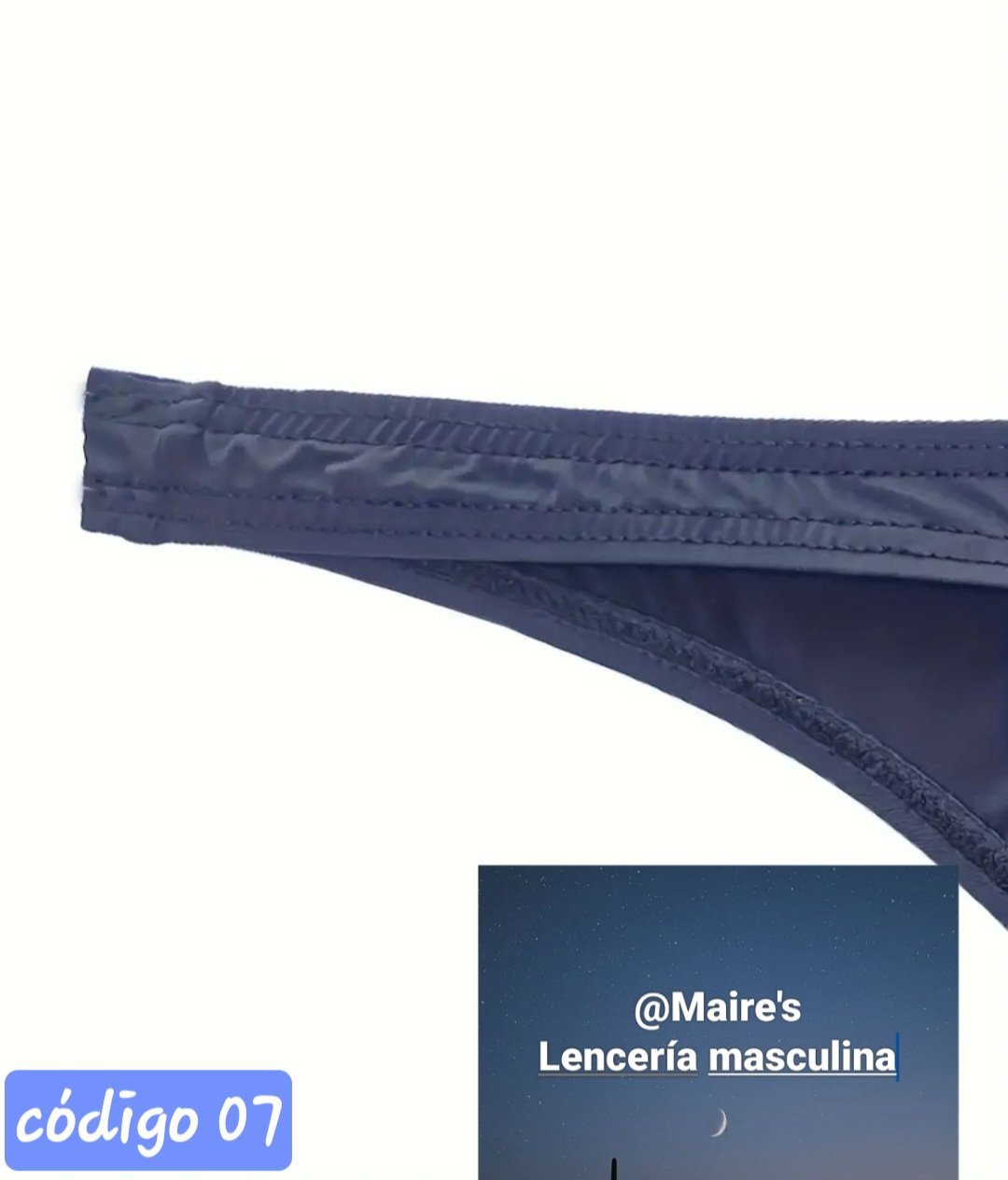 tanga black, red line - Imagen 5