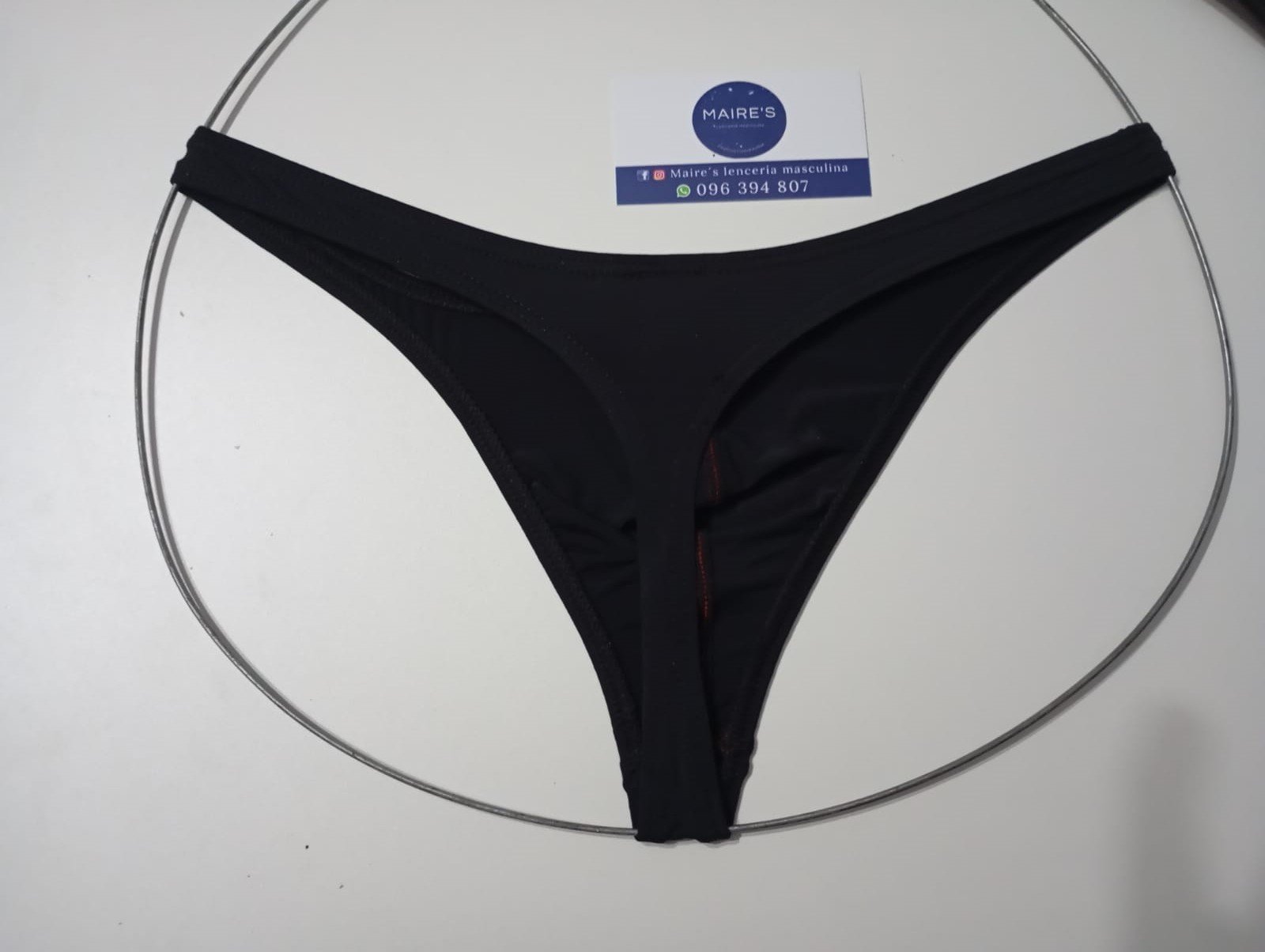 tanga black, red line - Imagen 7
