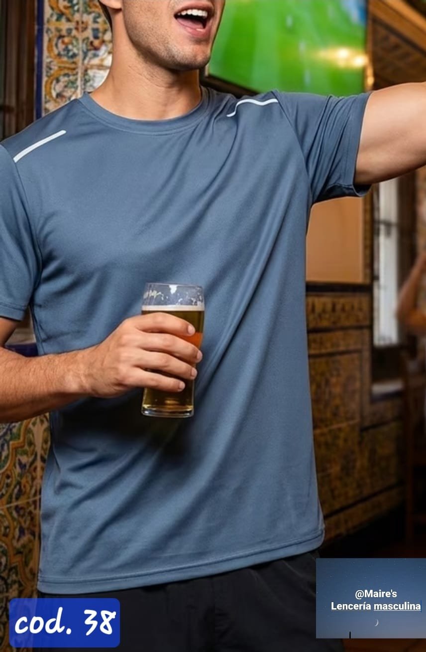 Remera Deportiva Ice Silk Refresh Térmica Hombre XL - Imagen 7